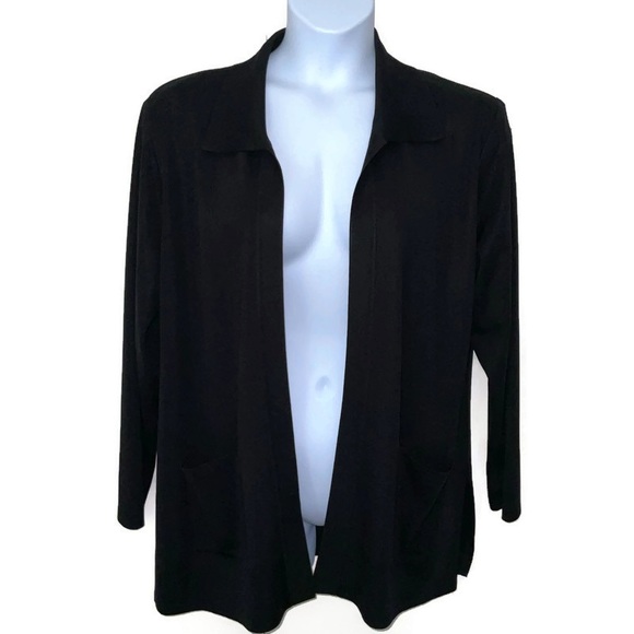 Misook Sweaters - Exclusively Misook Women's Open Front Cardigan XL